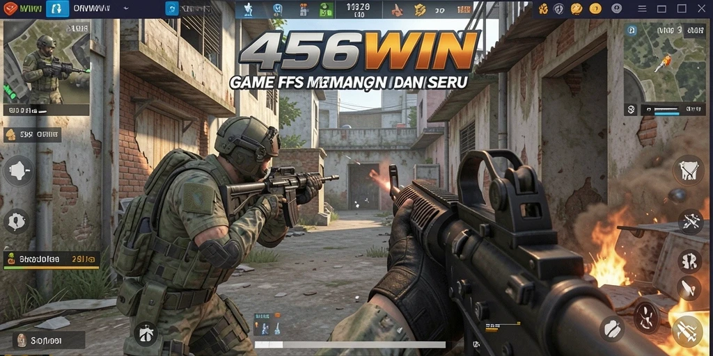 Gameplay seru dan mendebarkan dari 456WIN dalam pertempuran FPS.