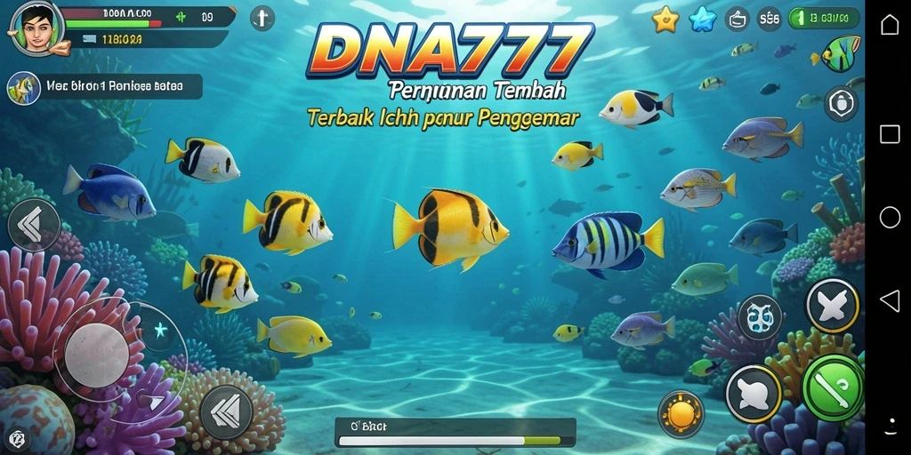Gameplay seru dalam Tembak Ikan DNA777 dengan grafis menarik.