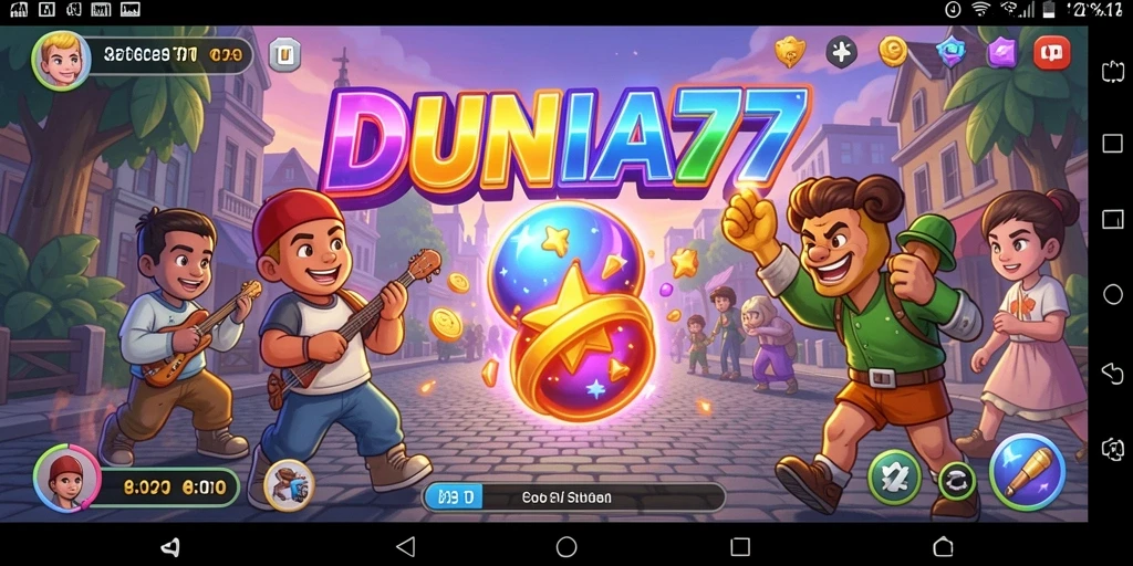 Screenshot DUNIA77 menunjukkan aksi intens gameplay Arcade.