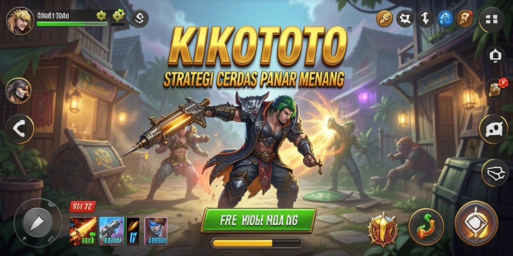 Tampilan gameplay KIKOTOTO yang menegangkan dan strategis.