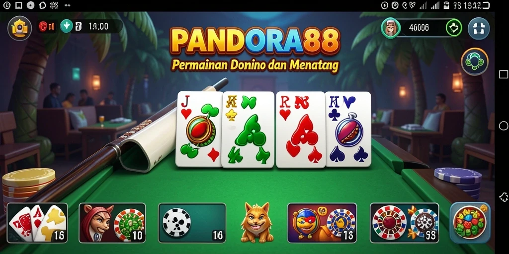 Screenshot PANDORA88: Tampilan gameplay Domino yang mengasyikkan.