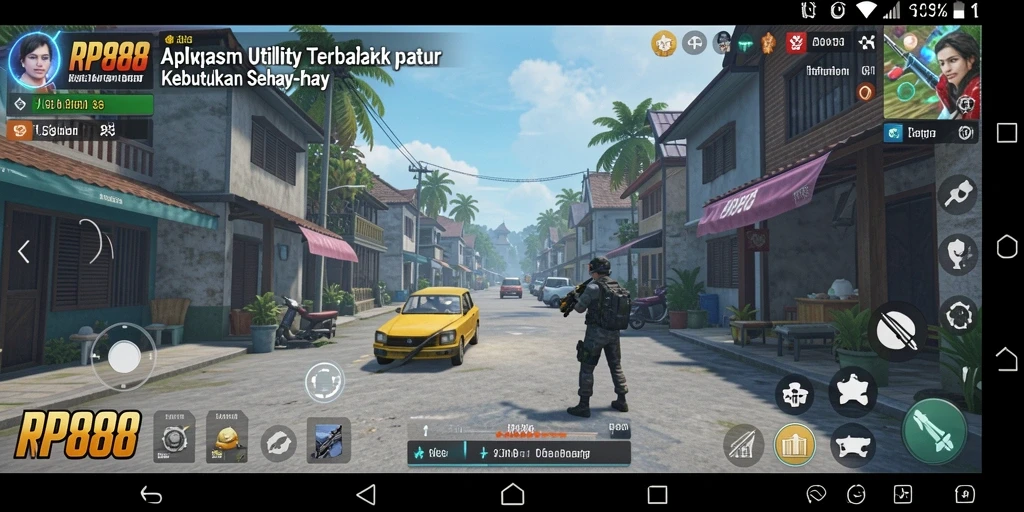 Tampilan screenshot RP888 menunjukkan antarmuka yang user-friendly untuk aplikasi Utility.